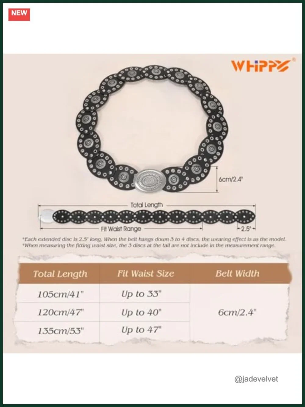 PU Leather Western Belt with Disc Concho - Vintage Boho Cowgirl Belt for
